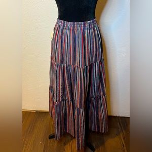 Las Manos Handwoven Guatemalan 3 Tier Maxi
Skirt